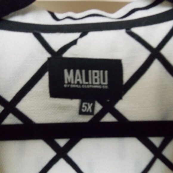 NWT-Malibu Short Sleeve Button-Up Sz 5XL - Picture 2 of 10